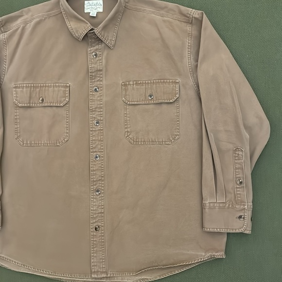 Vintage Cabela’s Stonewash Canvas Long Sleeve Button Up Shirt - Picture 4 of 13